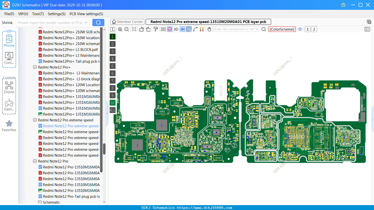 Redmi Note12 Pro Extreme Speed-13510M20M0A01 PCB Layer